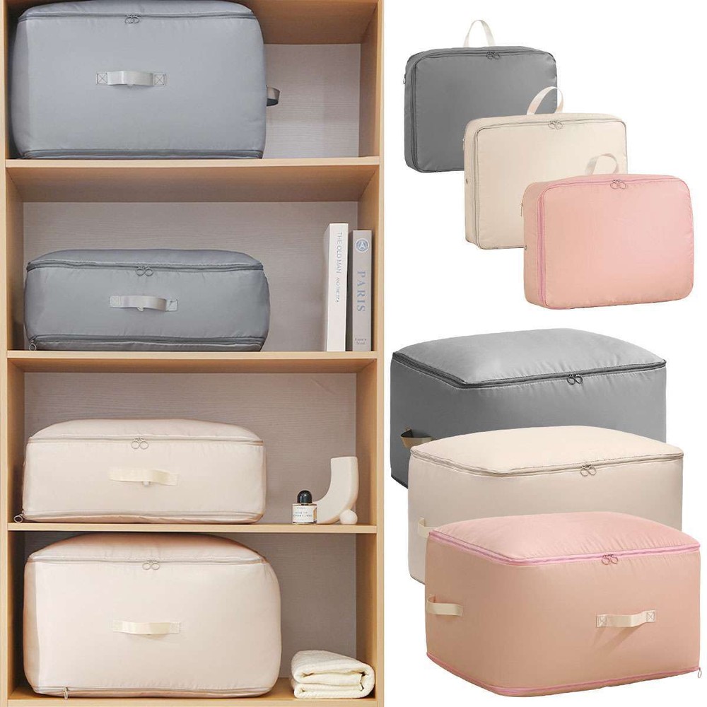 Space Saving Self Compression Organizer Waterproof Dustproof Zipper Storage Bags