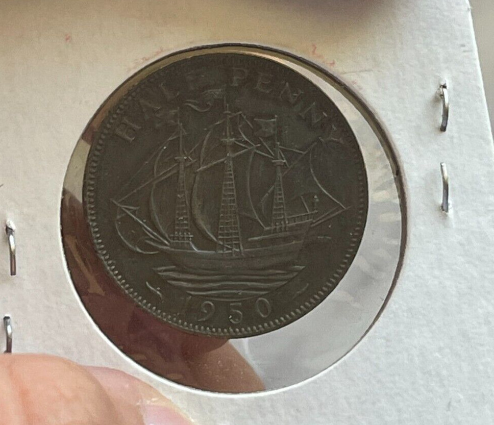 1950 Great Britain 1/2 Half Penny