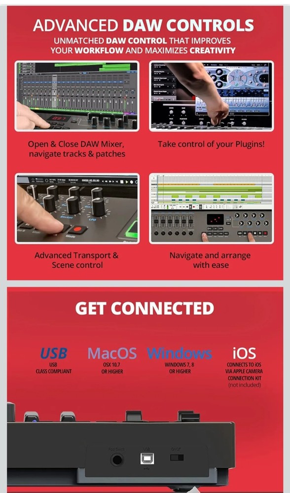 Nektar Impact LX61+ Keyboard Controller - Multicolored