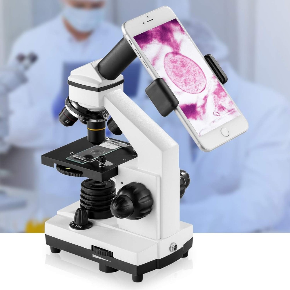 100X-2000X LED Compound Microscope Kit for Students and Hobbyists - Explore Life