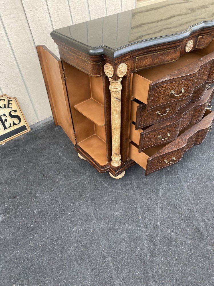 64591 Marble Top Server Chest Sides Open