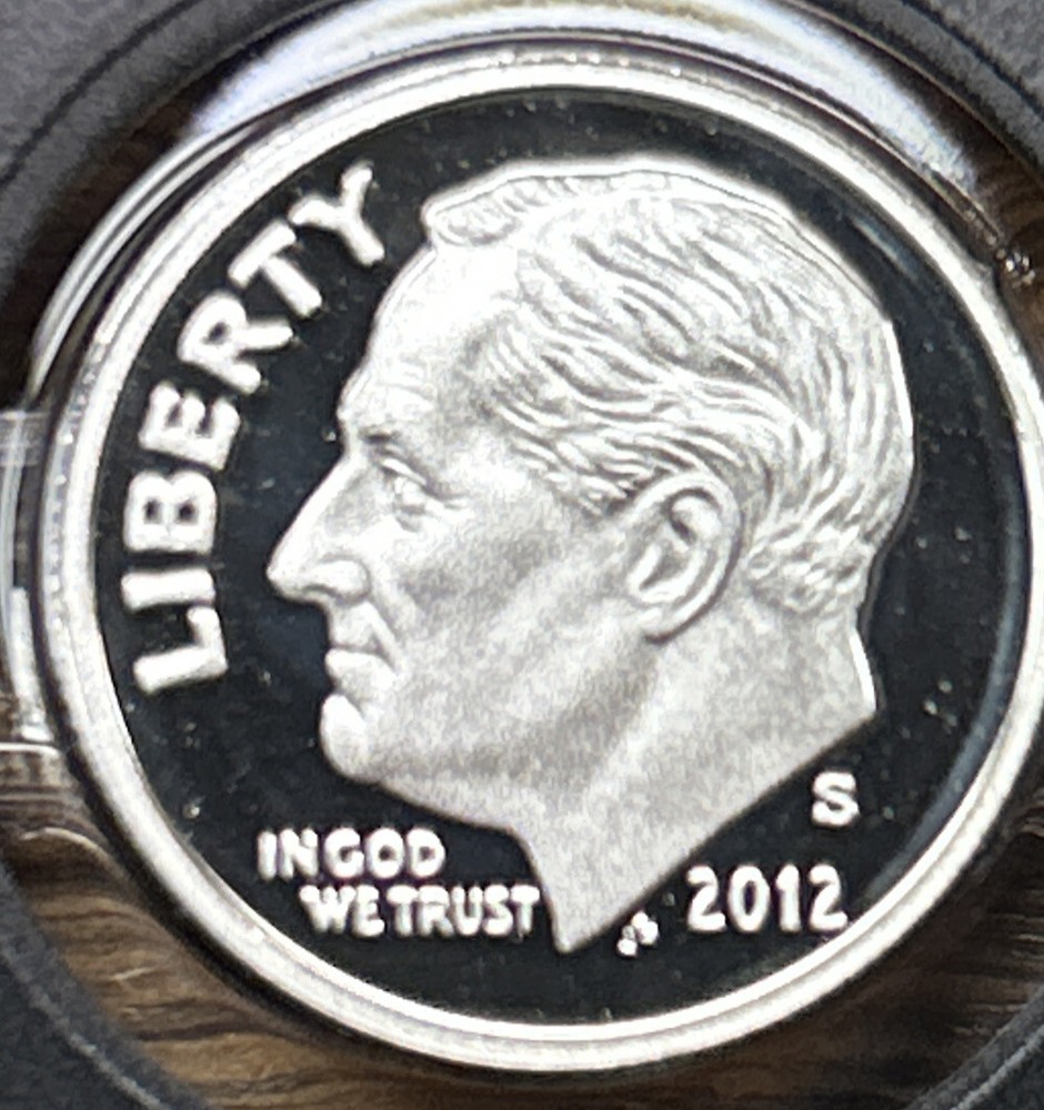 2012 S Proof Silver Roosevelt Dime From Proof Set