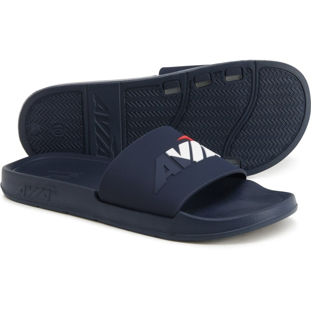 Avia Men's Sandals Split Slide Logo Blue Red White