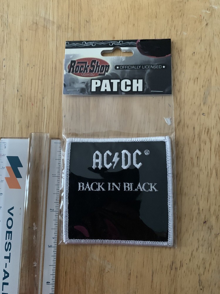 AC DC back in black patch - new