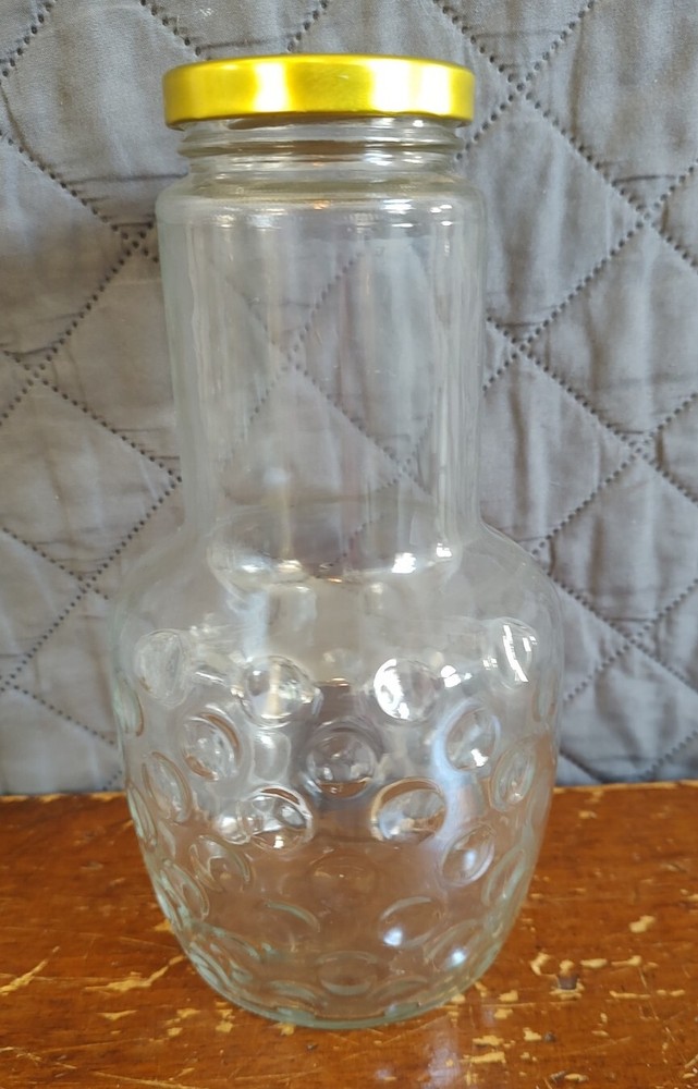 REDUCED!! 2 Vintage Jars With Lids 8"