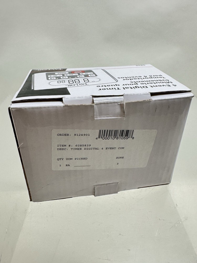 TAYLOR 5839 Digital Timer, Count Up, 10hr 3NZT6