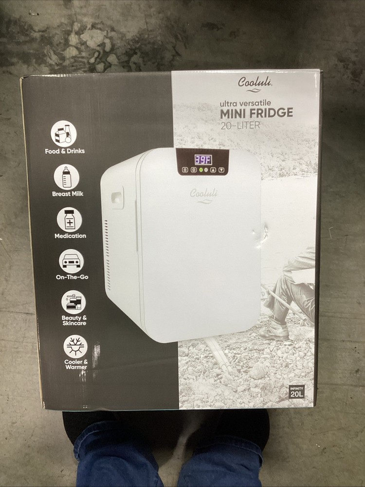 COOLULI 20LDXW 20 Liter Mini Fridge White