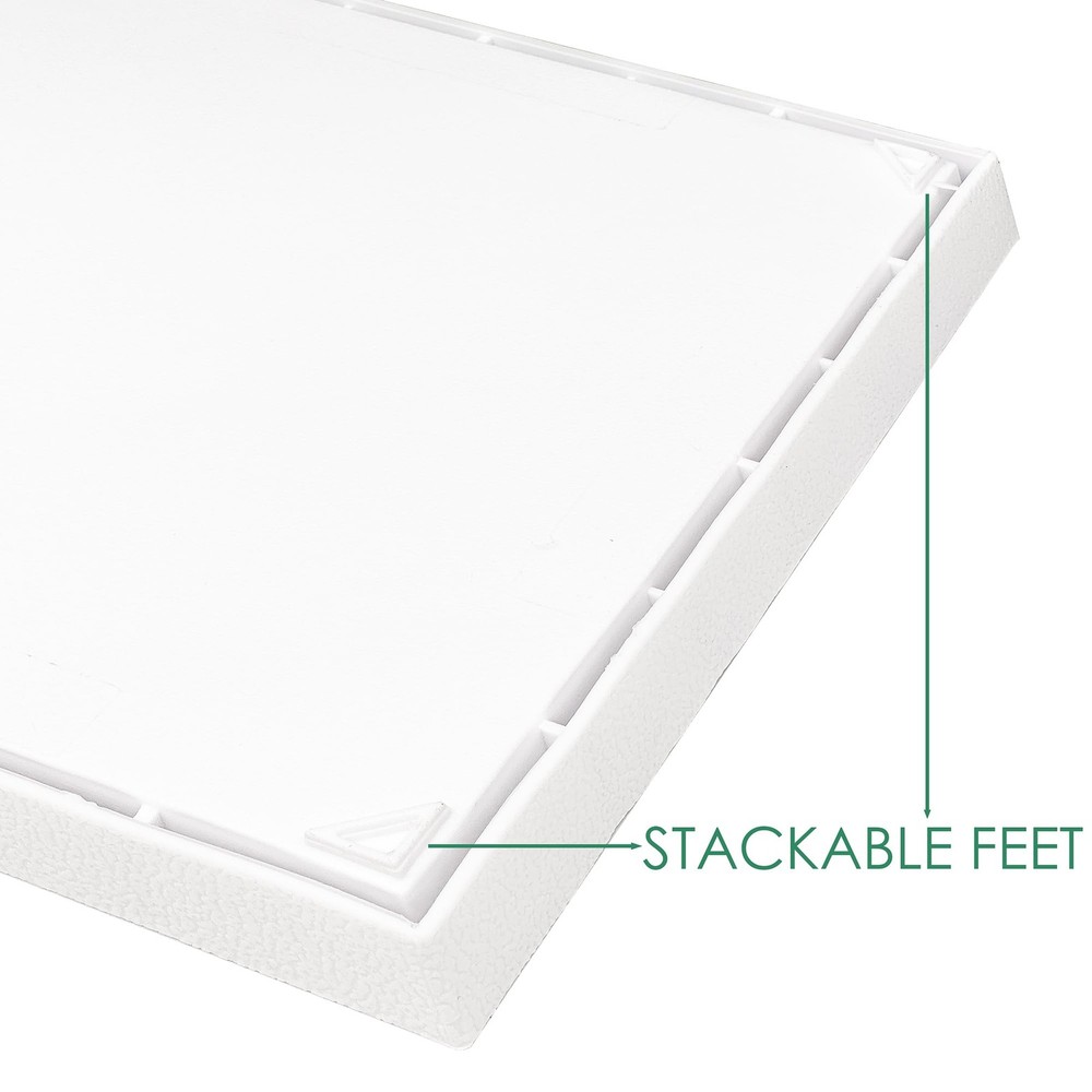 1" Stackable Plastic Jewelry Tray - Fit Full Size Inserts - Organizing Rings,...