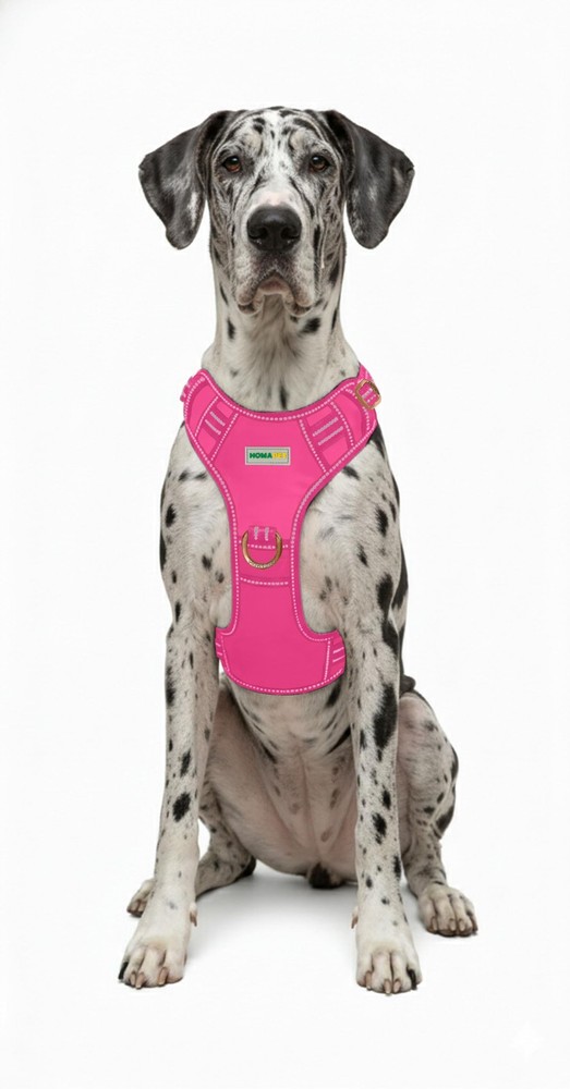. No-Pull Dog Harness with Dual Leash Attachment Points, Soft Adjustable Padd...