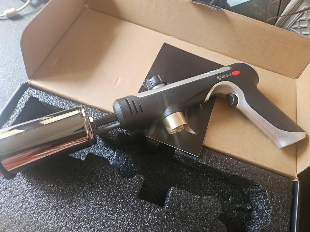 MT-920 Propane Torch Gun, Sous Vide, Adjustable Black & Silver