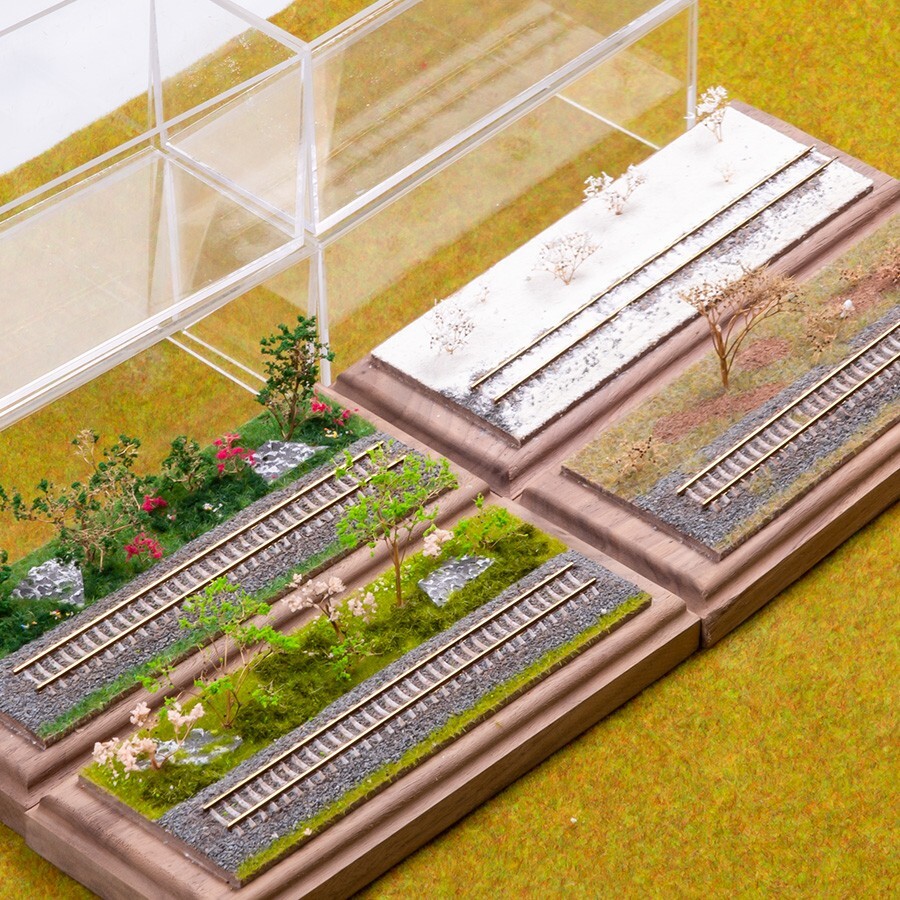 N scale model train Track Railway Box for Model Making Architecture Railroad Kit