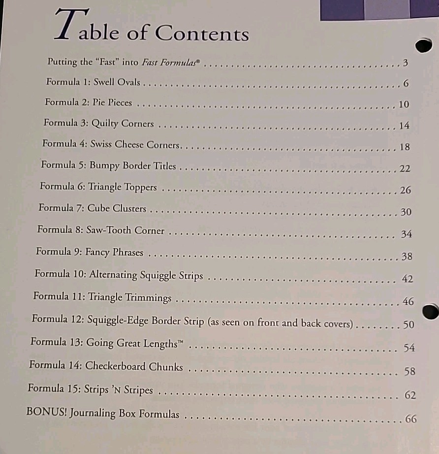 creative memories fast formula book
