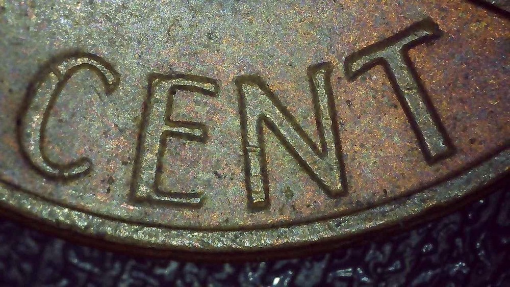 1980 Lincoln Penny error misaligned die, missing details