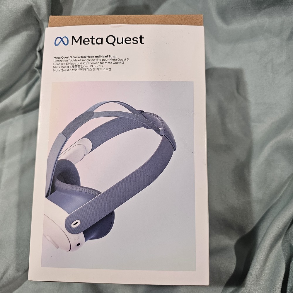 Meta Quest 3 Facial Interface & Head Strap (Elemental Blue)