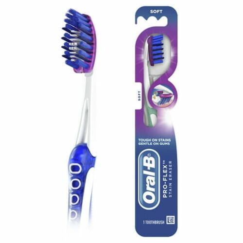 Oral-B Pro-Flex Stain Eraser Manual Toothbrush Soft 1 Count