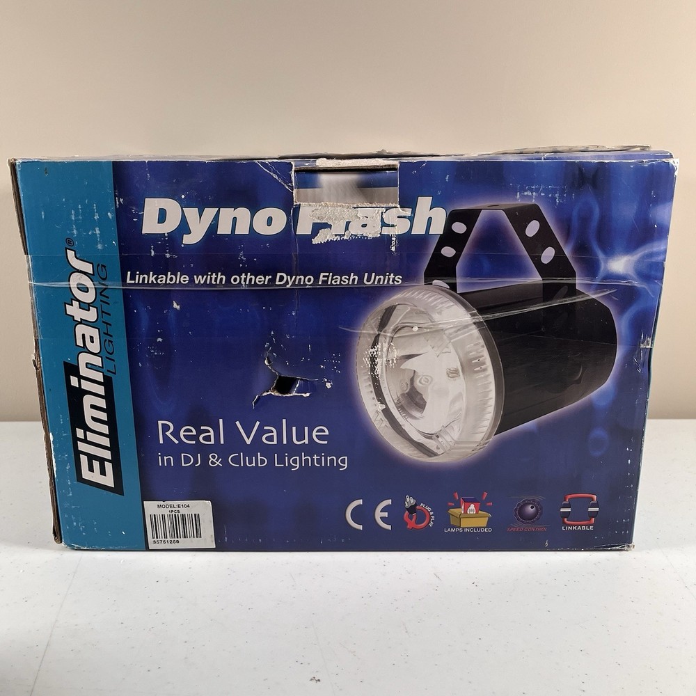 ELIMATOR LIGHTING E 104 VARIABLE FLASH STROBE LIGHT TESTED WORKING