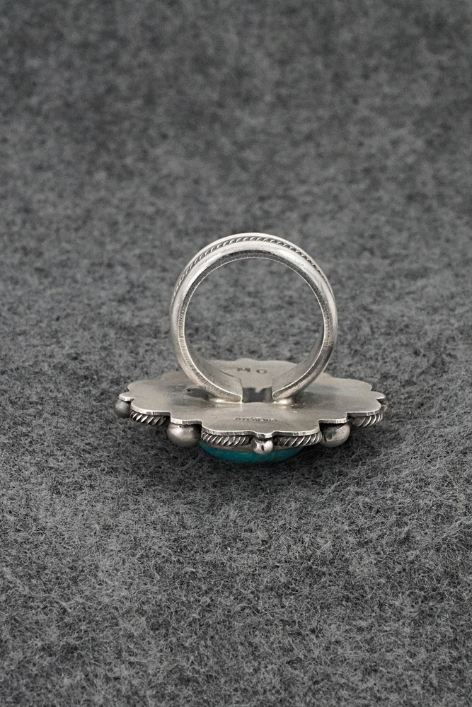 Turquoise & Sterling Silver Ring - Michael Calladitto - Size 7