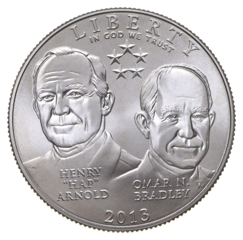 2013 Unc 5 Star Generals - Commemorative Half Dollar