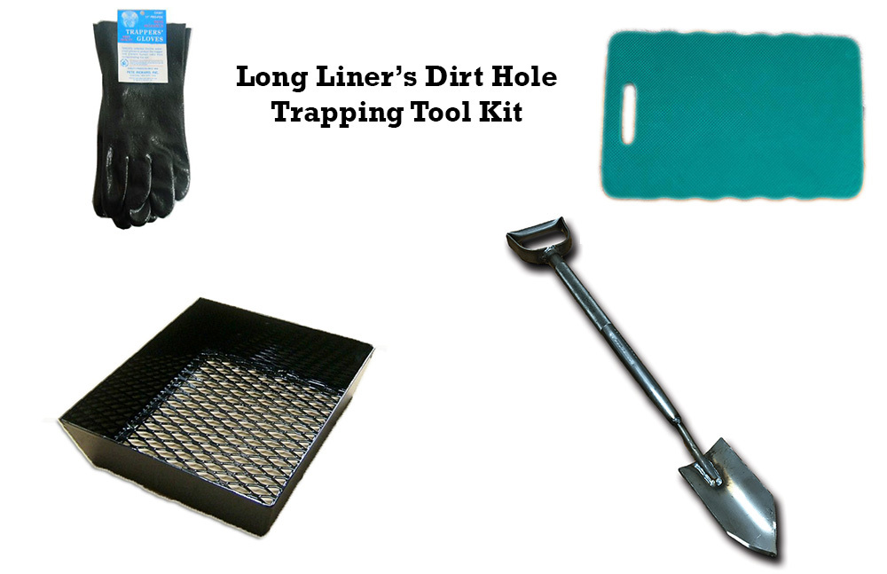 PcsOutdoors Long Liner's Dirt Hole Trapping Tool Kit