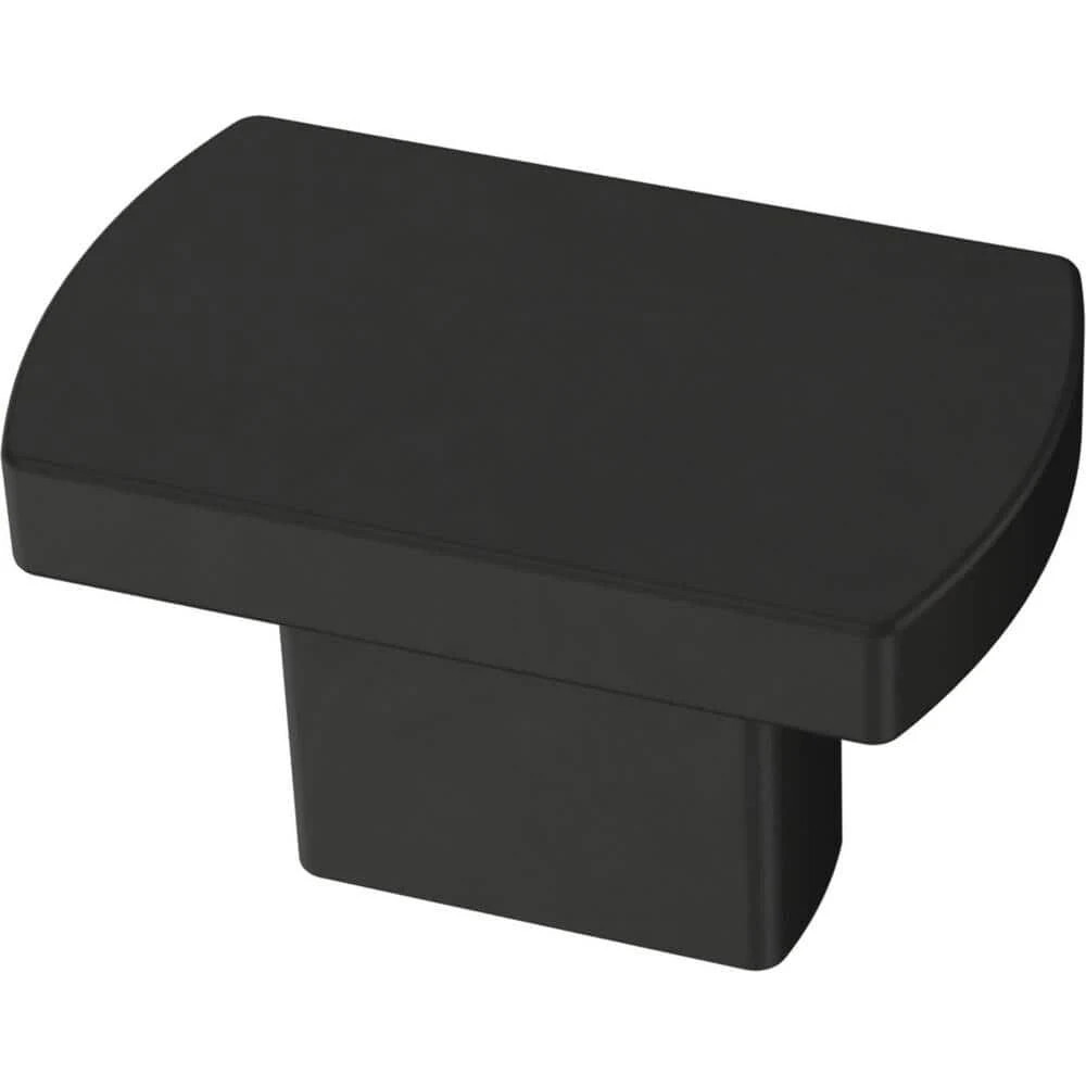 (5 Pack) 1-17/32 inch Wrought Modern Flat Black