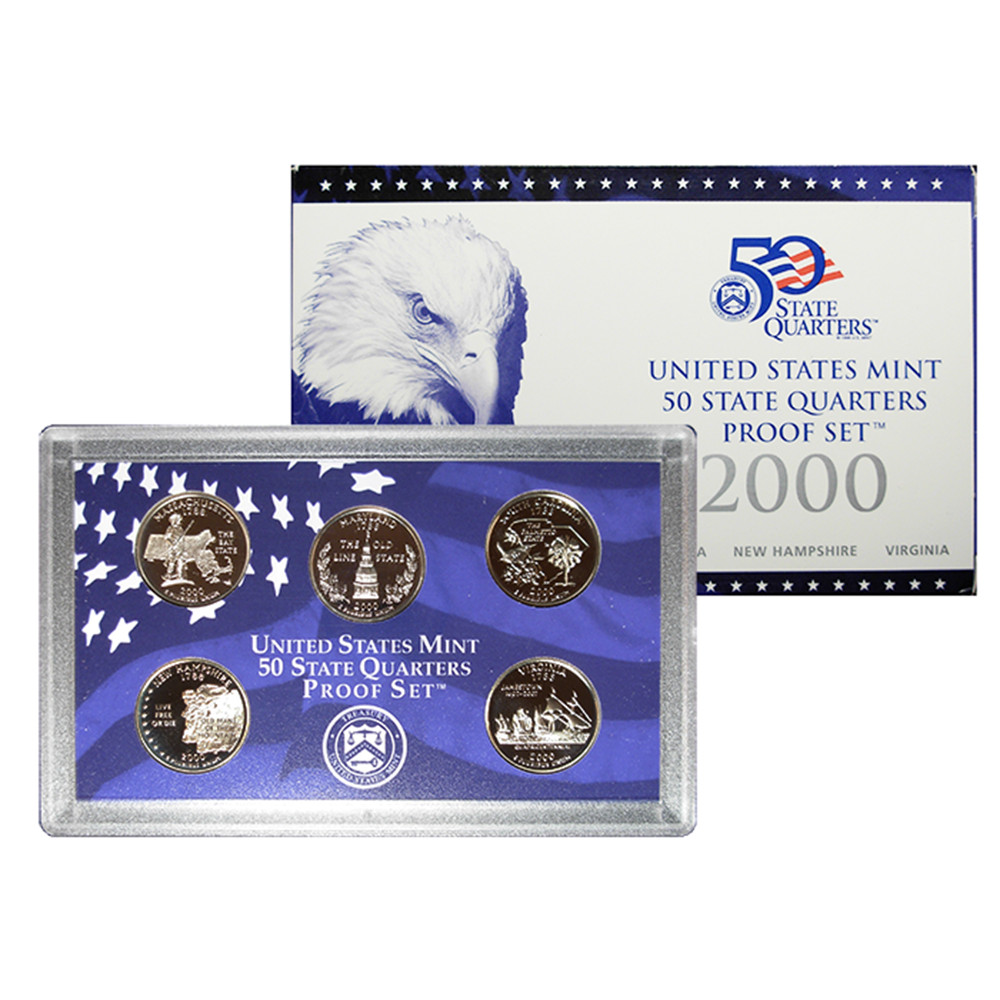 2000-S U.S. Clad State Quarters Proof Set