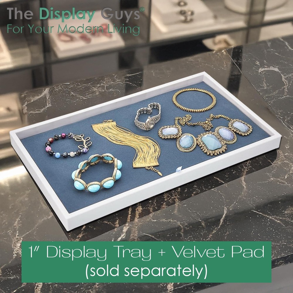1" Stackable Plastic Jewelry Tray - Fit Full Size Inserts - Organizing Rings,...