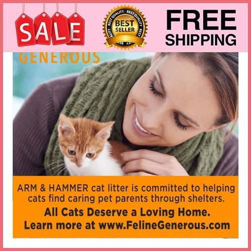 (2 pack) ARM & HAMMER Double Duty Cat Litter, Advanced Odor Control Clumping