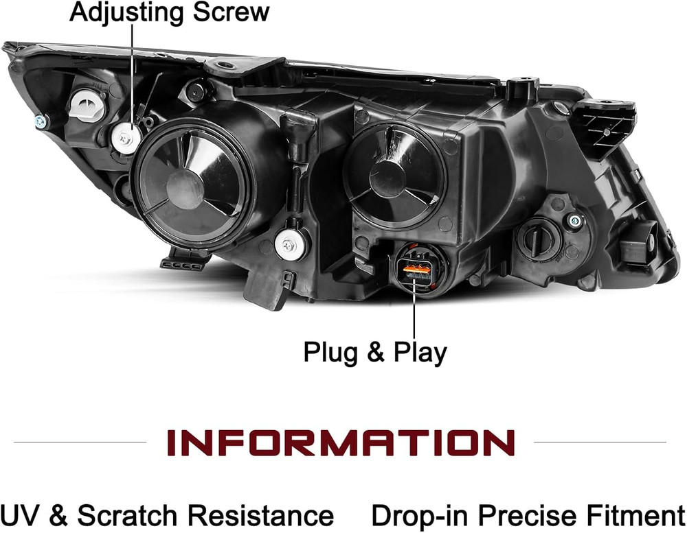Headlight Assembly Replacement Fit for 2011-2013 Kia Optima Headlamp Replacement