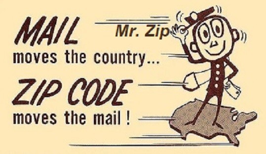 Vintage Mr. Zip Postal Refrigerator Magnet #04