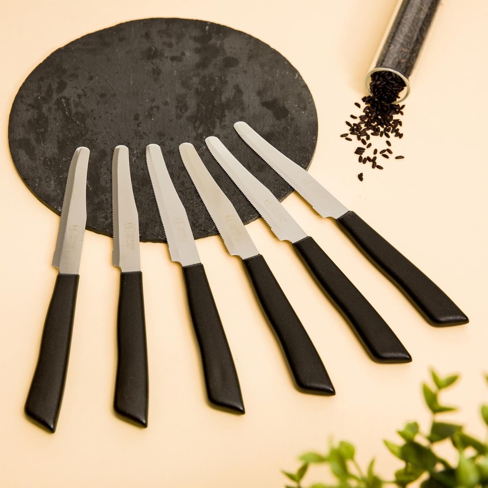 Italian Knives 6 Pack Black