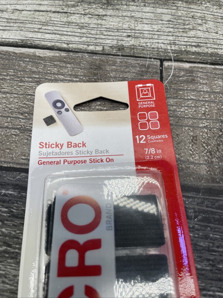 2 Pack VELCRO Brand Sticky Back Hook & Loop Fasteners {139}