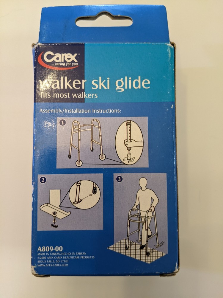 Carex walker ski glide A809-00