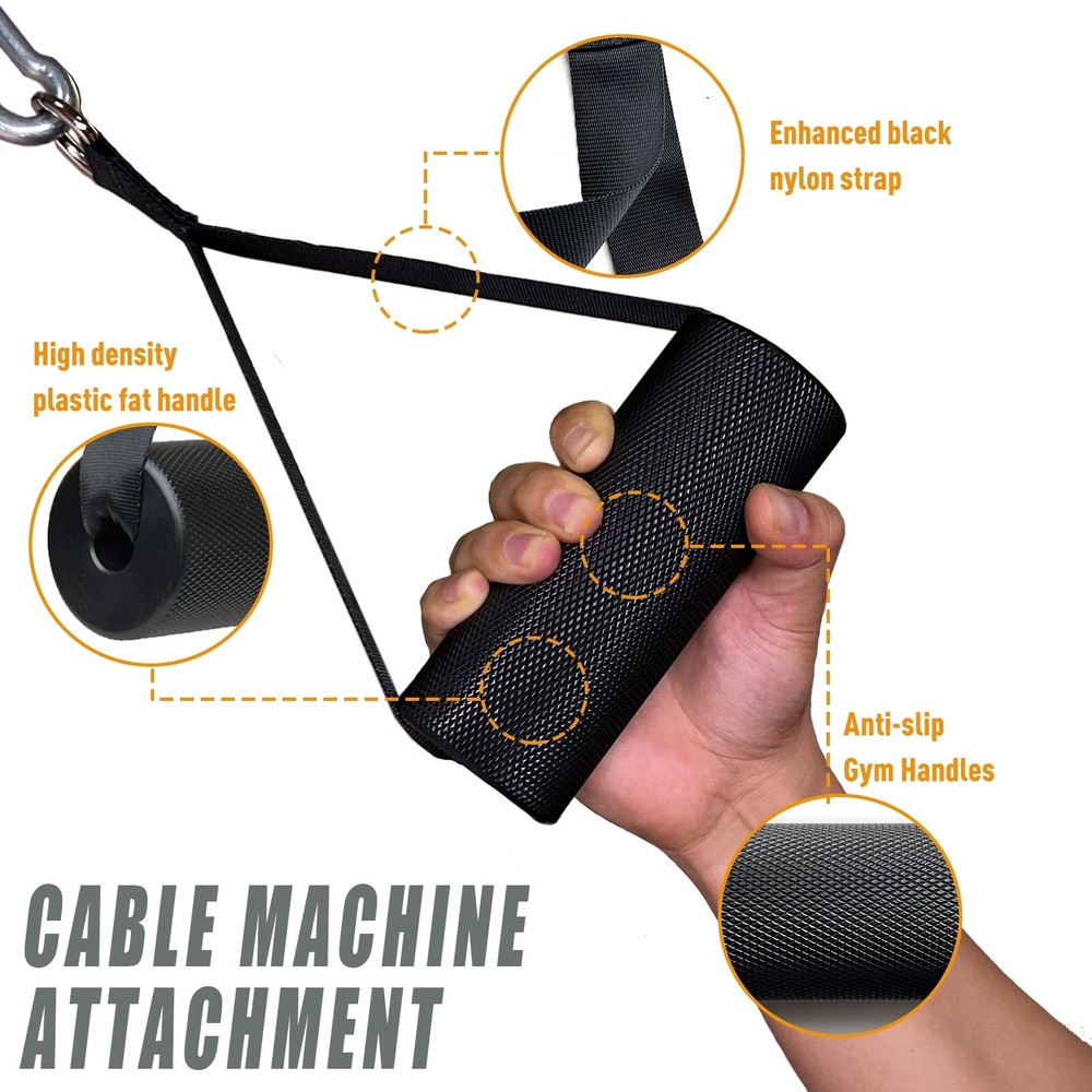Arm Wrestling Handles Fat Armwresting Training Equipment LAT Pulldown Attachment