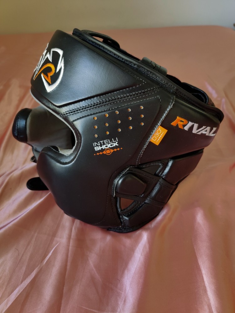 RIVAL Boxing RHG10 Intelli-Shock Training Headgear - Black Size L