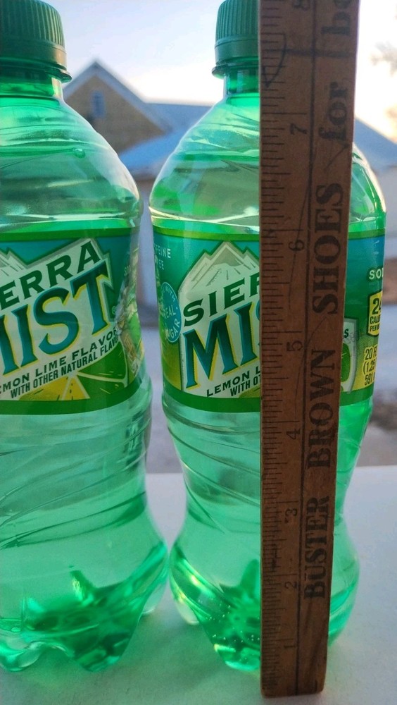 Sierra Mist 20oz, 2 Bottles, Sealed, Discontinued🔴🟠🟡🔴⚪🔵