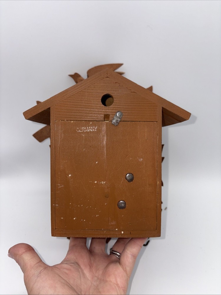 Black Forest Small Cuckoo Clock - Untested As-Is, No Pendulum, No Weights