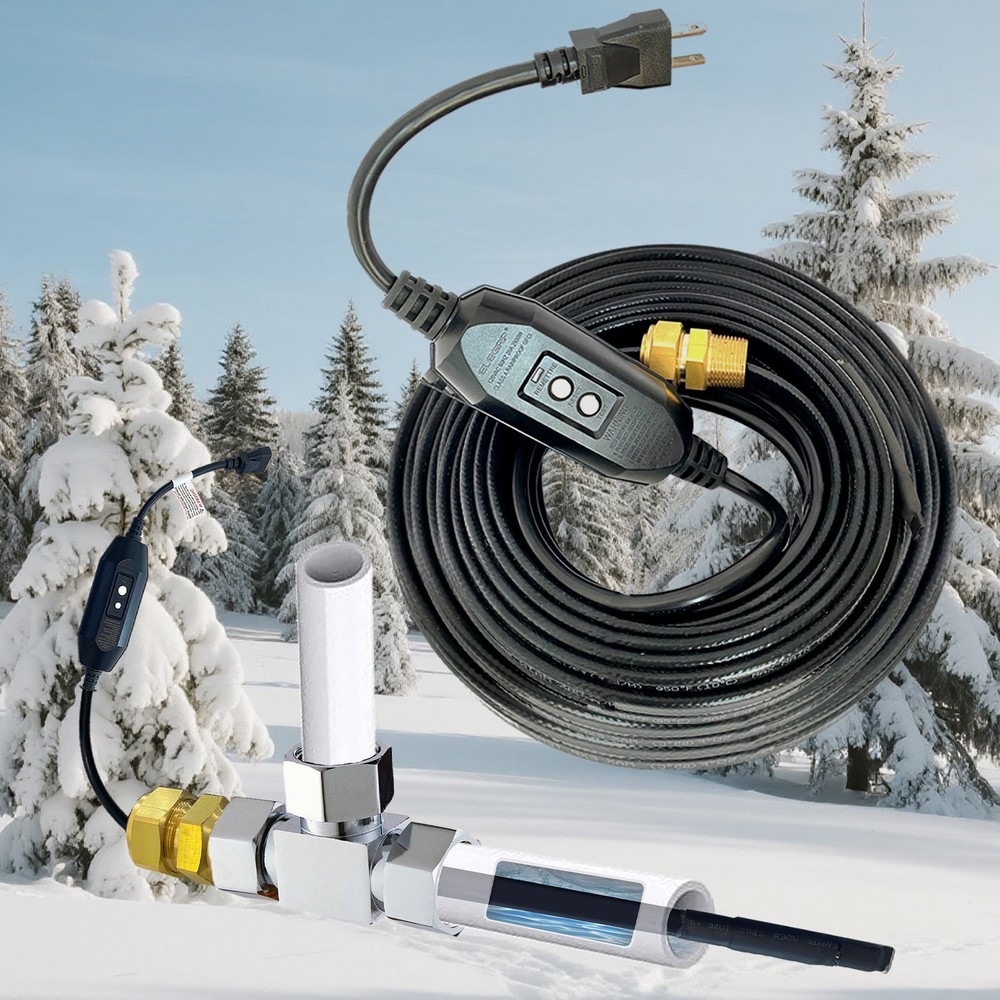 MAXKOSKO In Pipe Heating Cable Prevents Pipes from Freezing 120V 60Ft