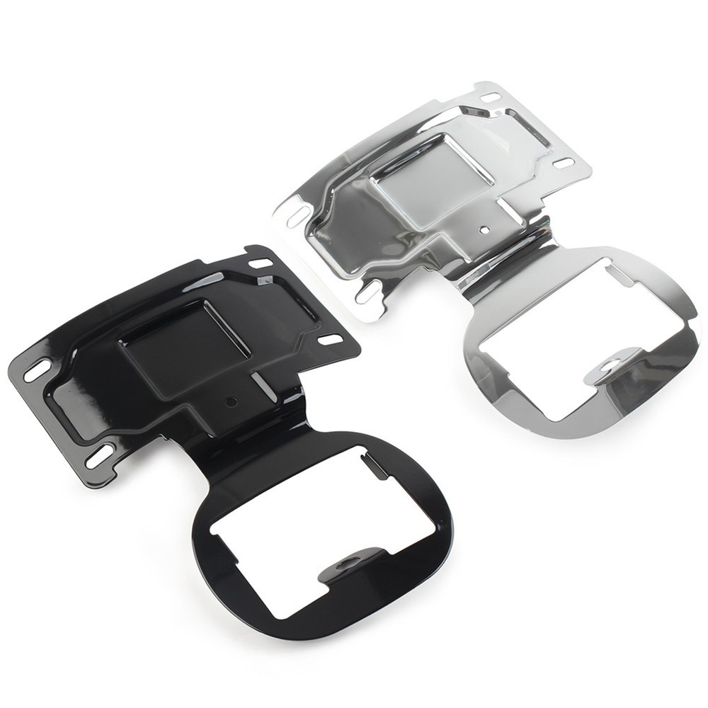 License Plate Relocation Bracket Mount Kit for Black Harley Touring