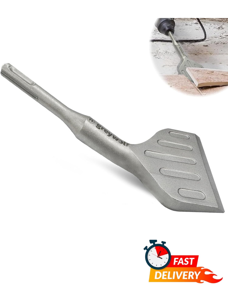 SDS Plus 3in Wide Bent Chisel Bit 20° Angle Floor Scraper Tile Removal Tool