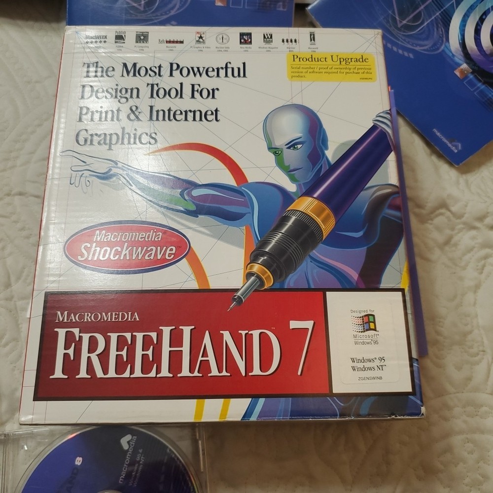 Macromedia Freehand 7 Microsoft Windows 95 Windows NY Complete