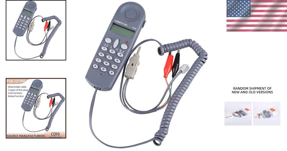 Compact Handheld Cable Tester with Caller ID – Last Number Redial Function