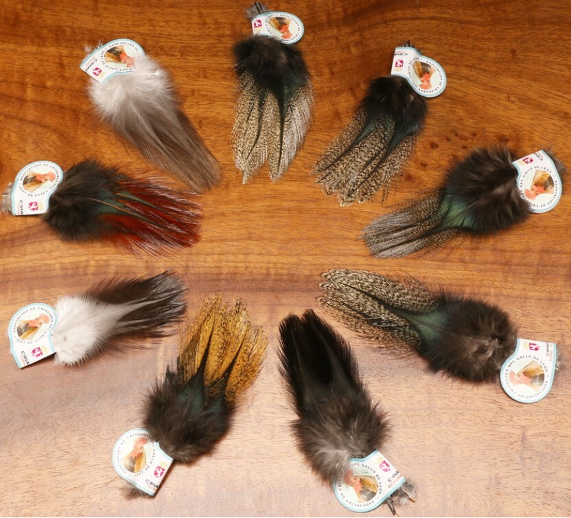 Hareline COQ DE LEON SADDLE FEATHERS Fly Tying Material 12 Feathers Per Pack
