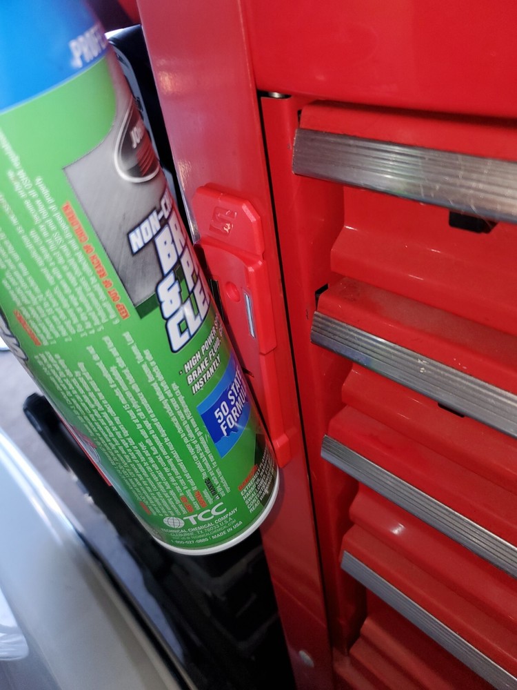 Snap On Tools Magnetic Tool Box Spray can holder 3 PACK RED compact Flex NEW!!!!