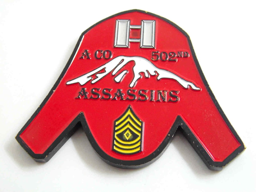 A CO 502ND ASSASSINS CHALLENGE COIN