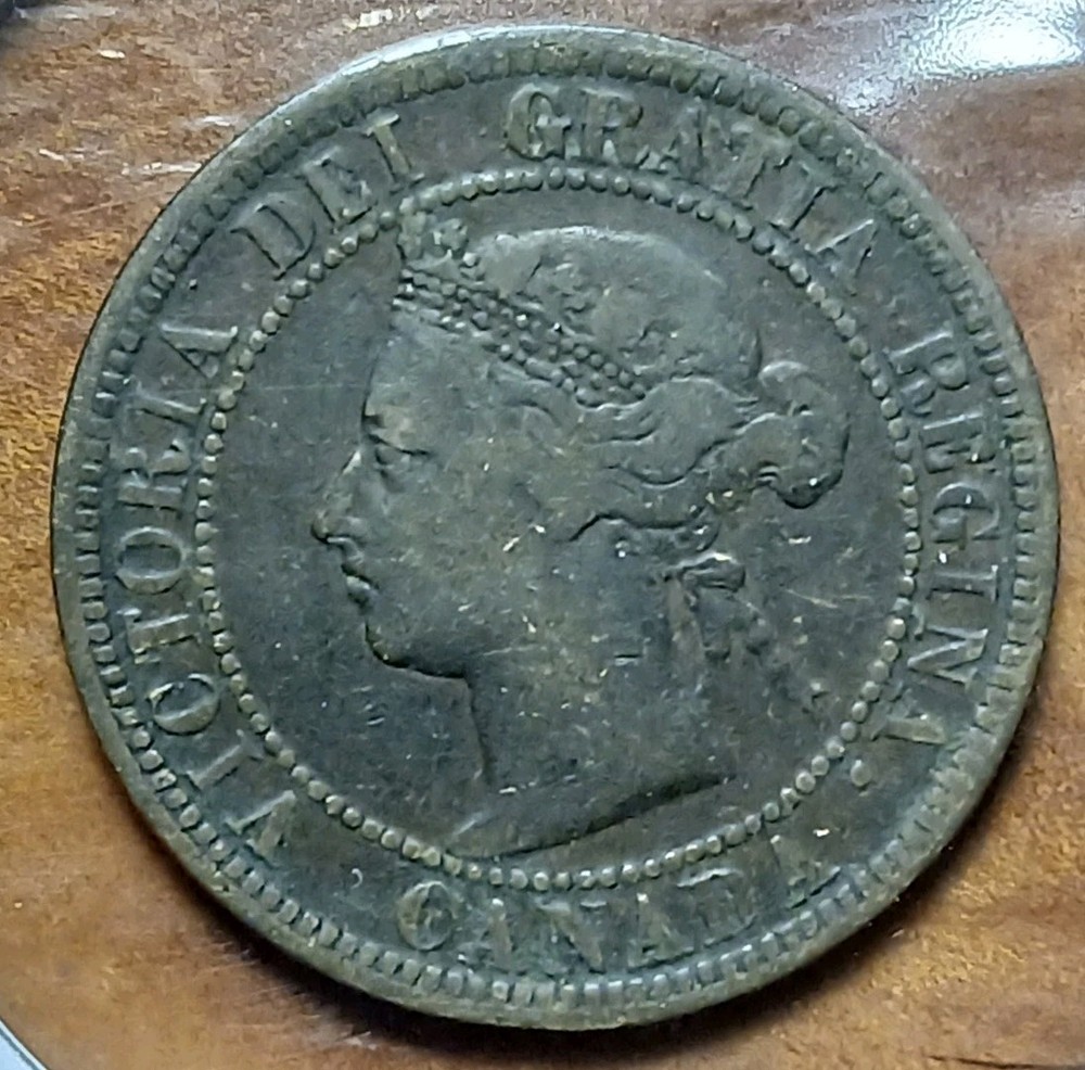 1882-H Canada Queen Victoria Large Cent #5