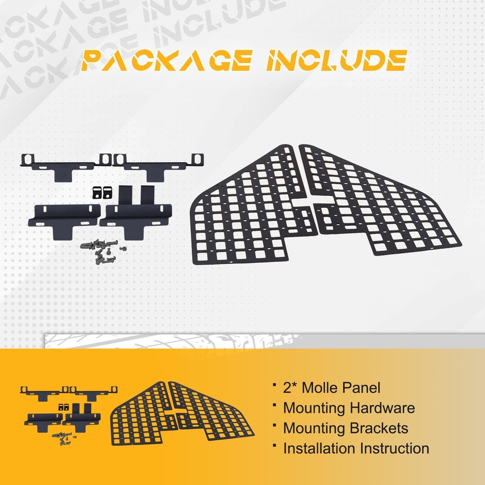 Rear Window MOLLE Panel Modular Storage Panel System fit for Bronco 4 Door 20...