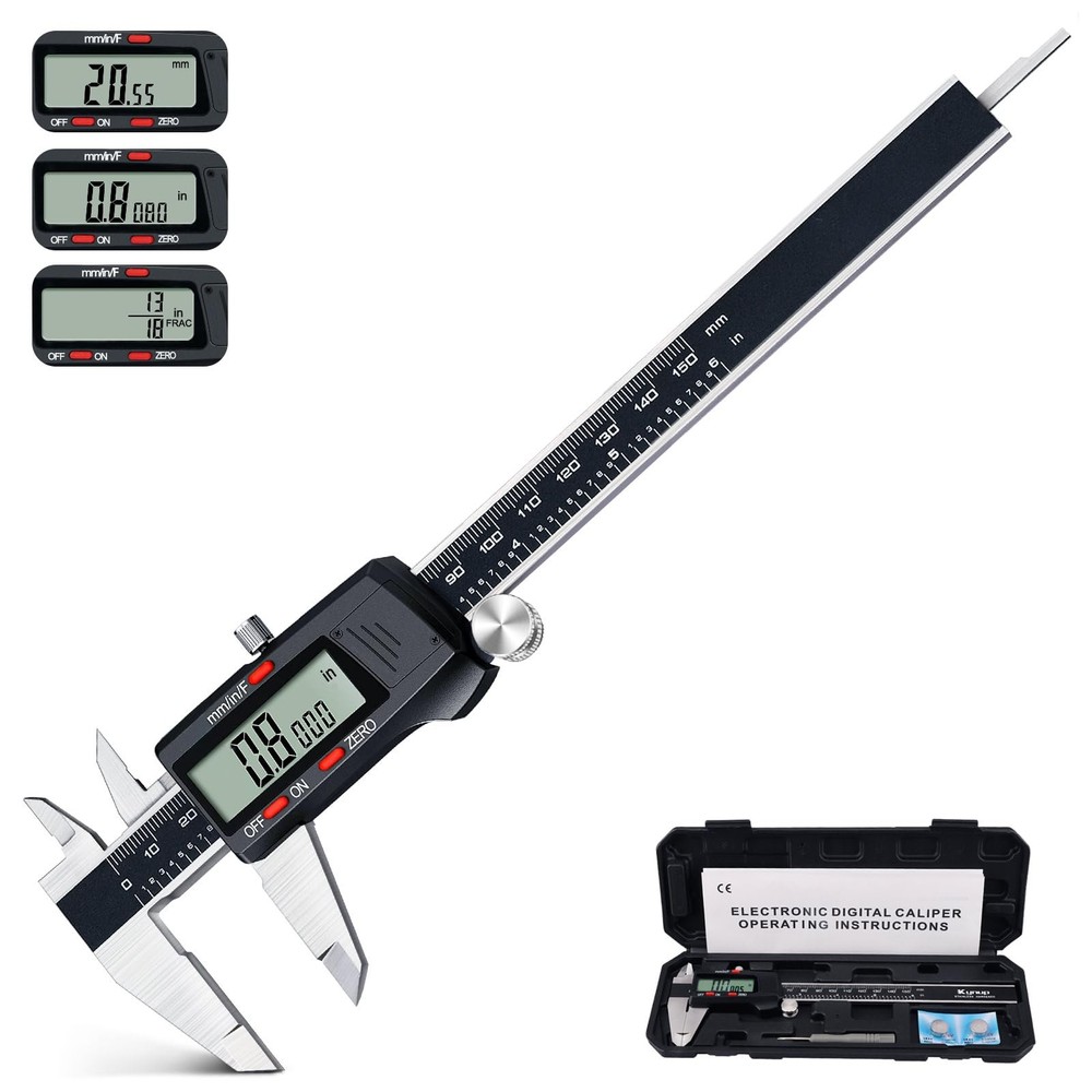 Digital Vernier Caliper, Caliper Measuring Tool, Outside Micrometer Dial Cali...