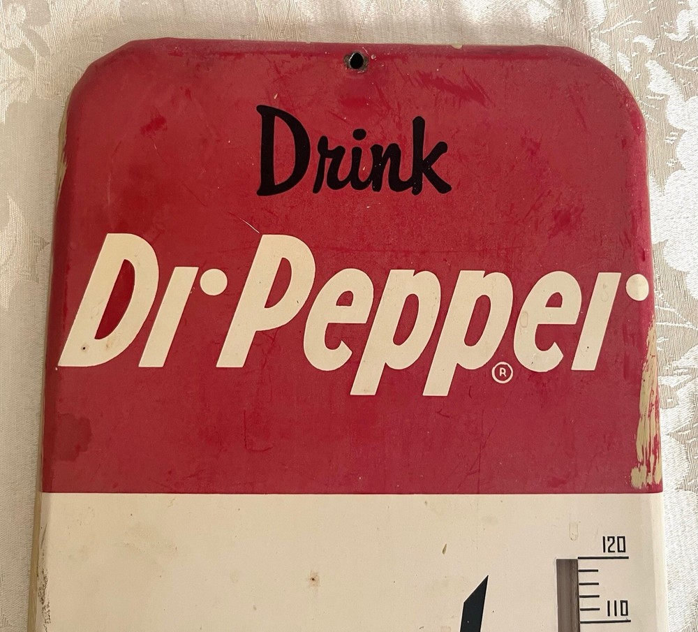 VINTAGE DR PEPPER THERMOMETER ORIGINAL