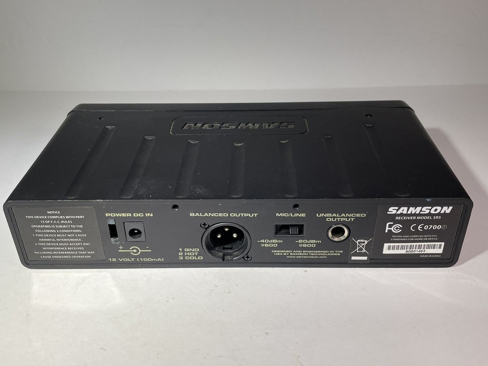 Samson VHF FM Receiver ONLY Stage 5 Model SR5 no cords