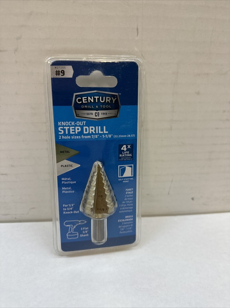 Century Drill 27205 #9 Step Drill